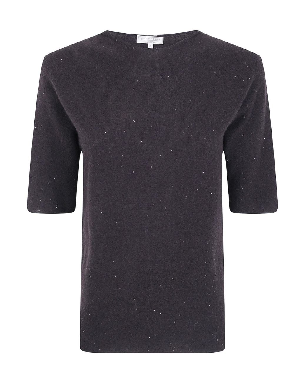 Antonelli Blue Fiemme Short Sleeve Sweater