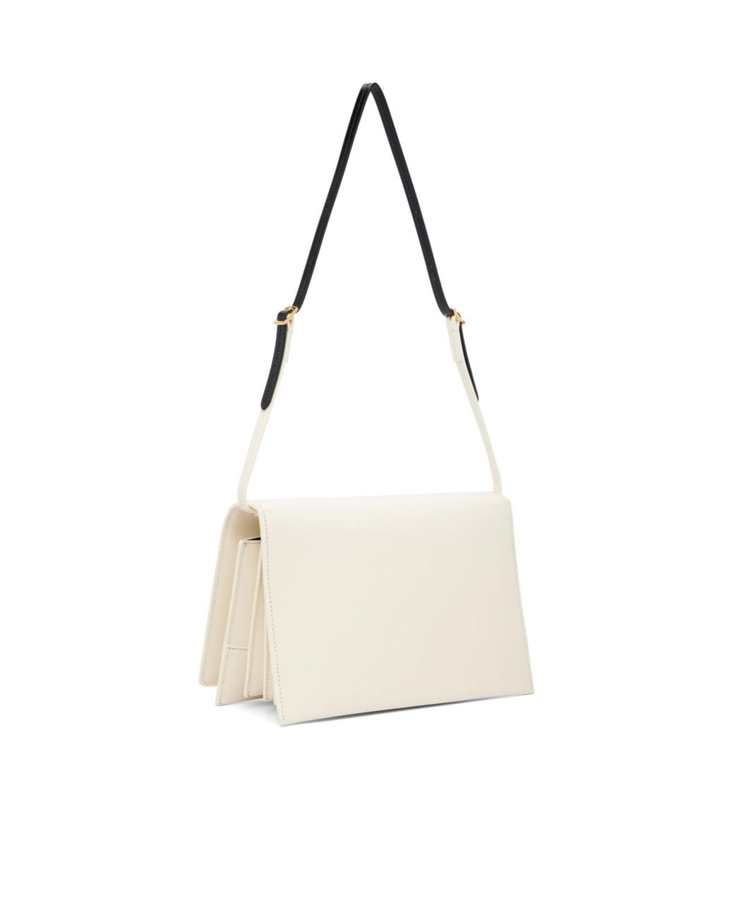 Jil Sander White File Small Shoulder Bag