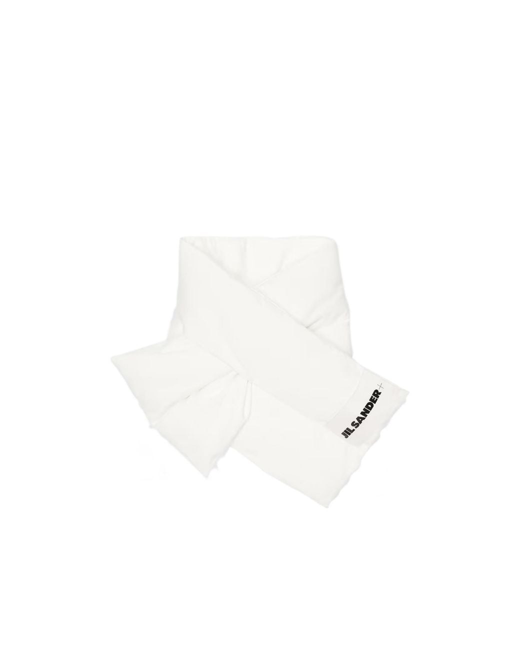 Jil Sander White Down Scarf for men