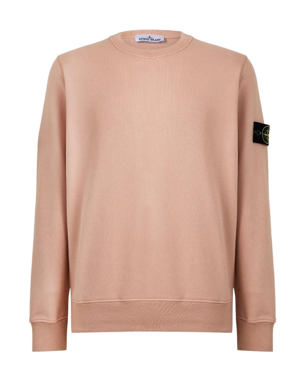 Stone Island Pink Crew Cotton Sweater for men