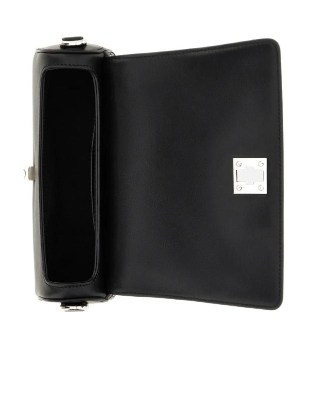 Hogan Black H-Turn Flap Bag Mini