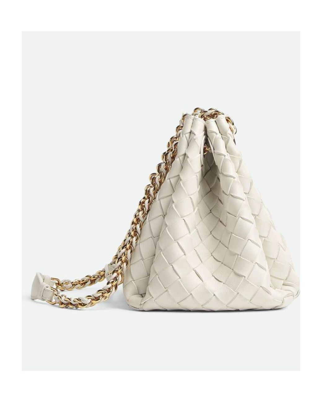 Bottega Veneta Natural Leather Parachute Shoulder Bag