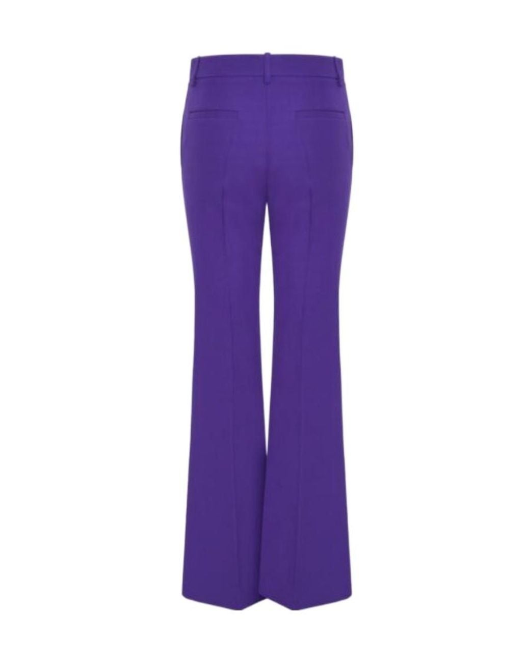 Valentino Purple Belt-Loop Casual Pants