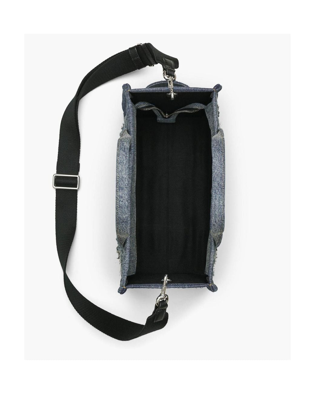 Marc Jacobs Blue The Rip And Repair Denim Medium Tote Bag