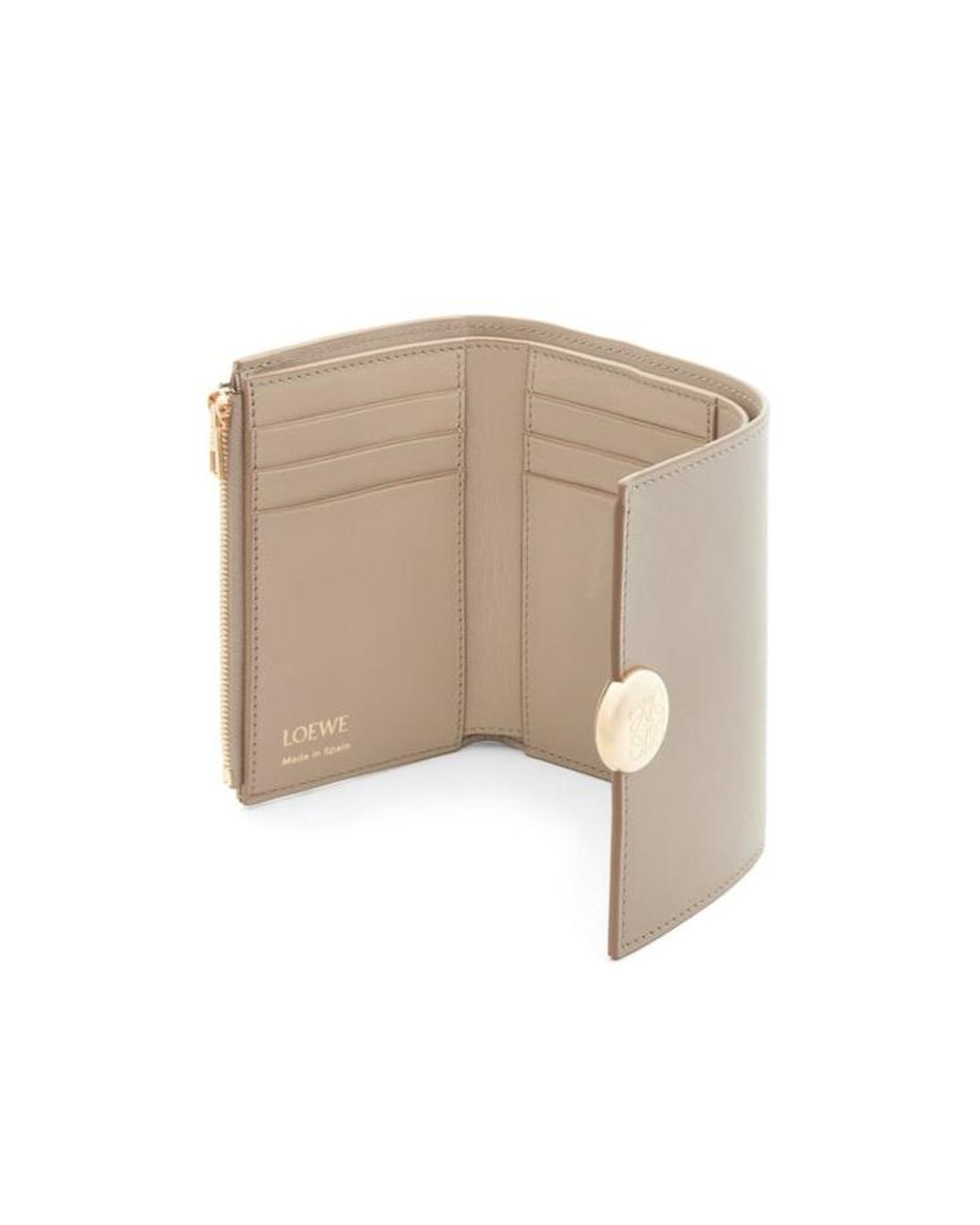 Loewe Natural Logo Detailed Foldover Top Wallet