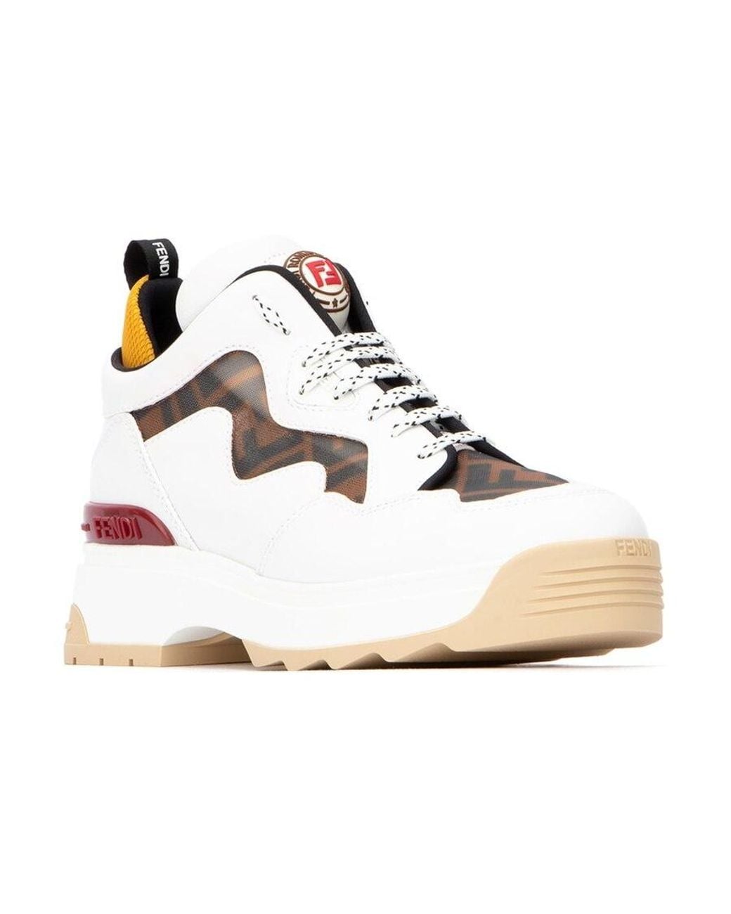 Fendi Metallic Platform Casual Sneakers