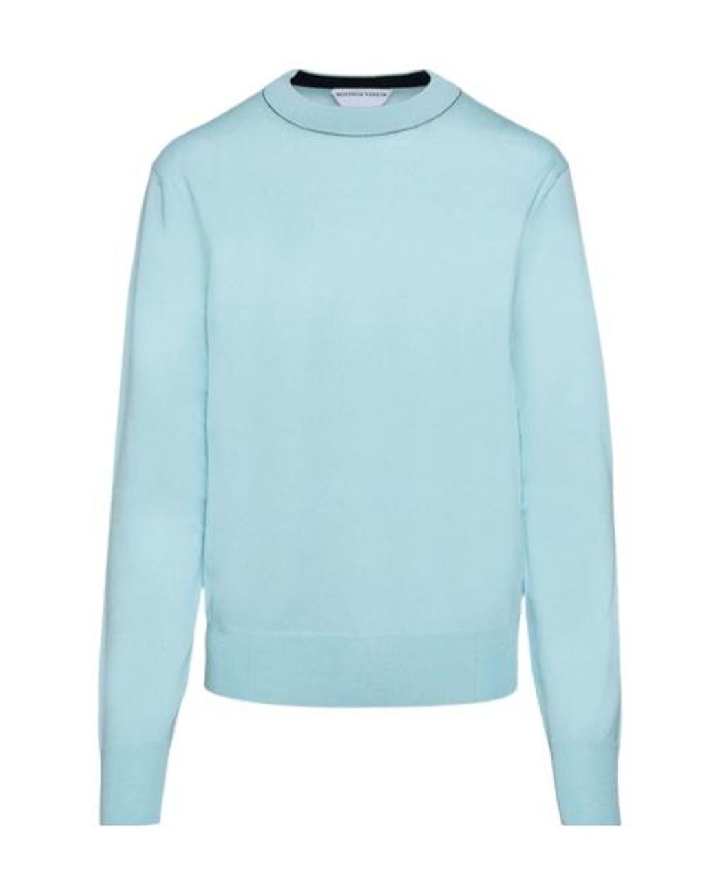 Bottega Veneta Blue Crew Neck Wool Jumper