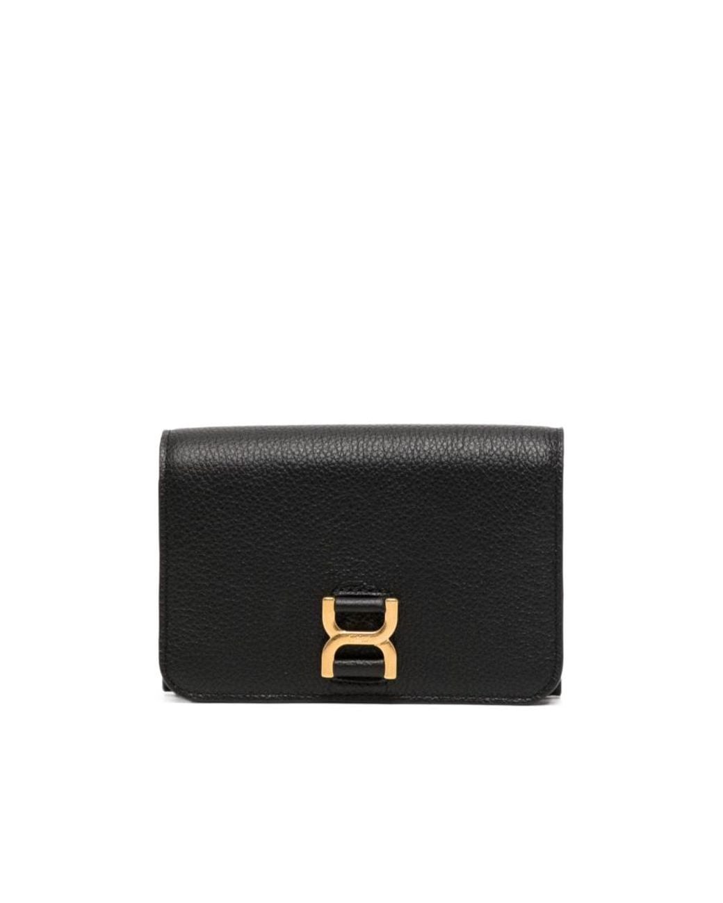 Chloé Black Chloé Marcie Tri-Fold Wallet