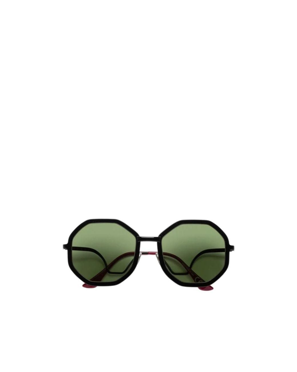 Marni Green Geometric Frame Sunglasses for men