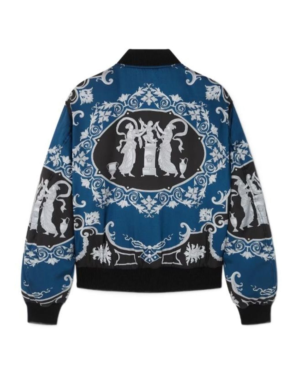 Versace Blue Reversible Blouson Jacket for men