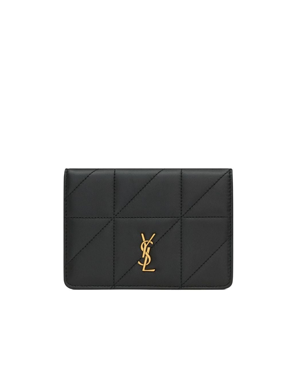 Saint Laurent Black Jamie Quilted Leather Passaport Case