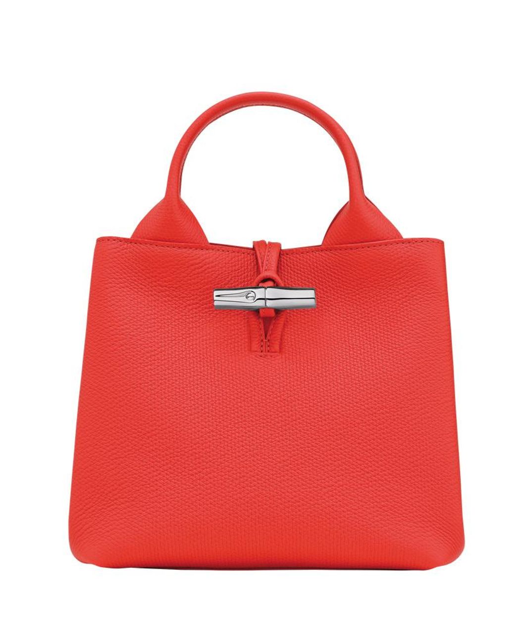 Longchamp Red S Le Roseau Tote Bag