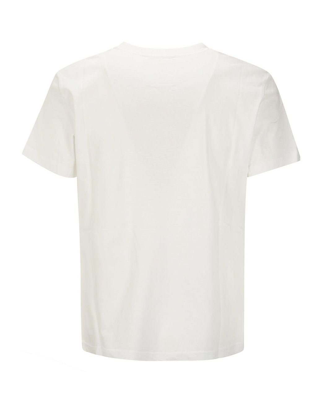 Versace Jeans White Couture Logo-Printed Crewneck T-Shirt for men