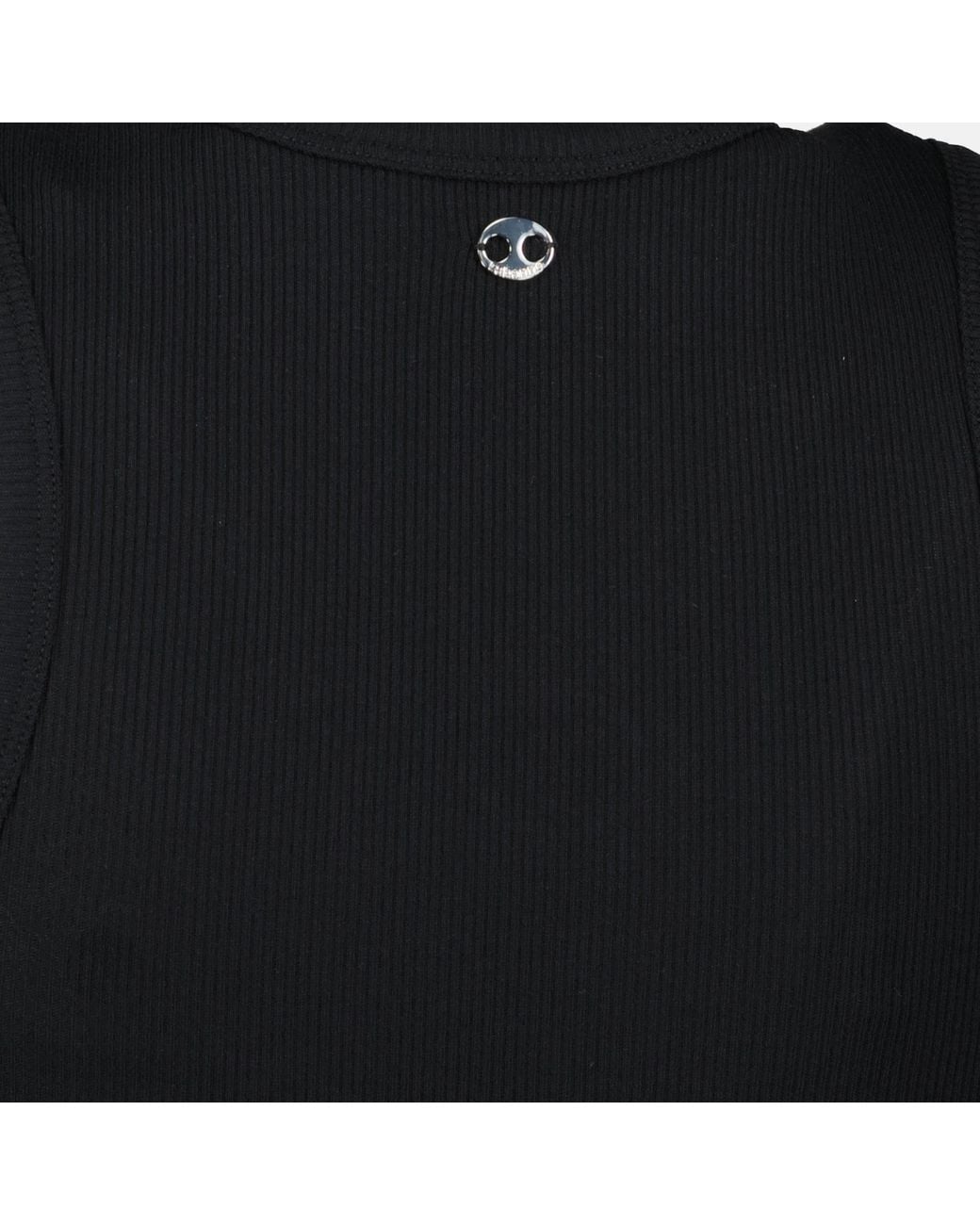 Rabanne Black Rabanne Ring Detail Sleeveless Top