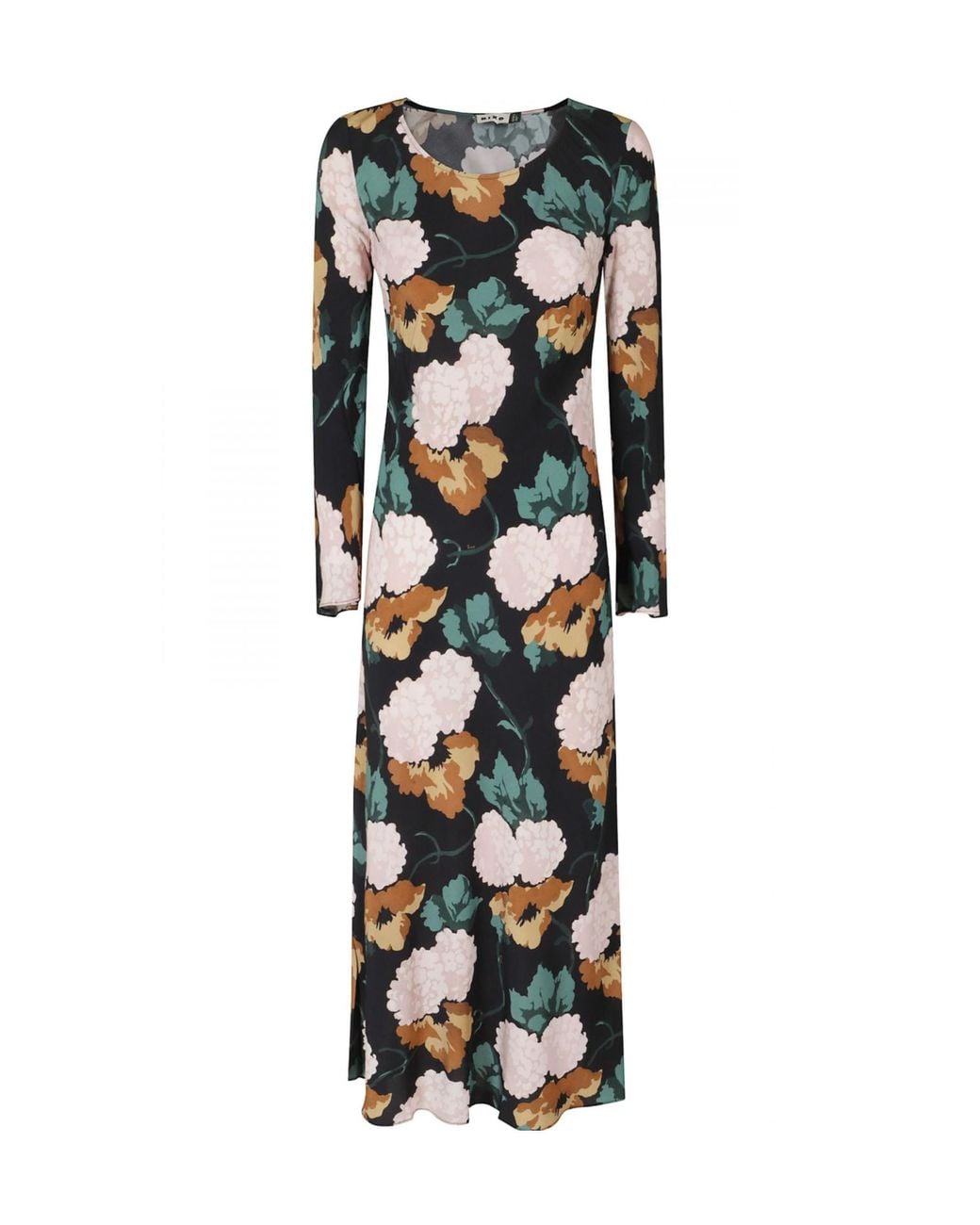 Rixo Black Amal Floral Maxi Dress