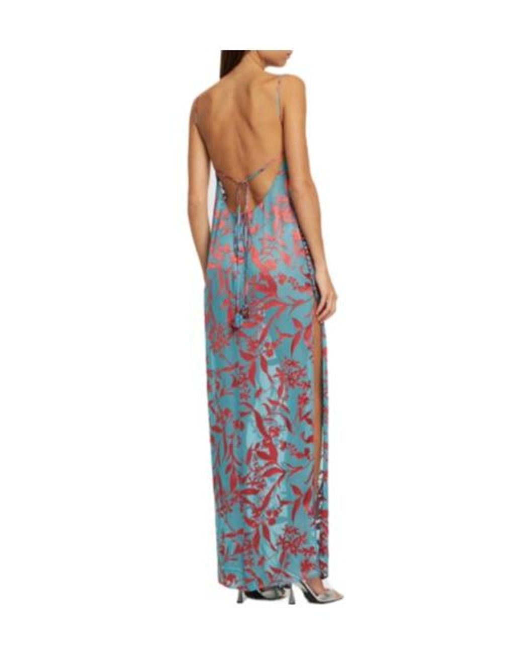 Magda Butrym Blue Chiffon Dress