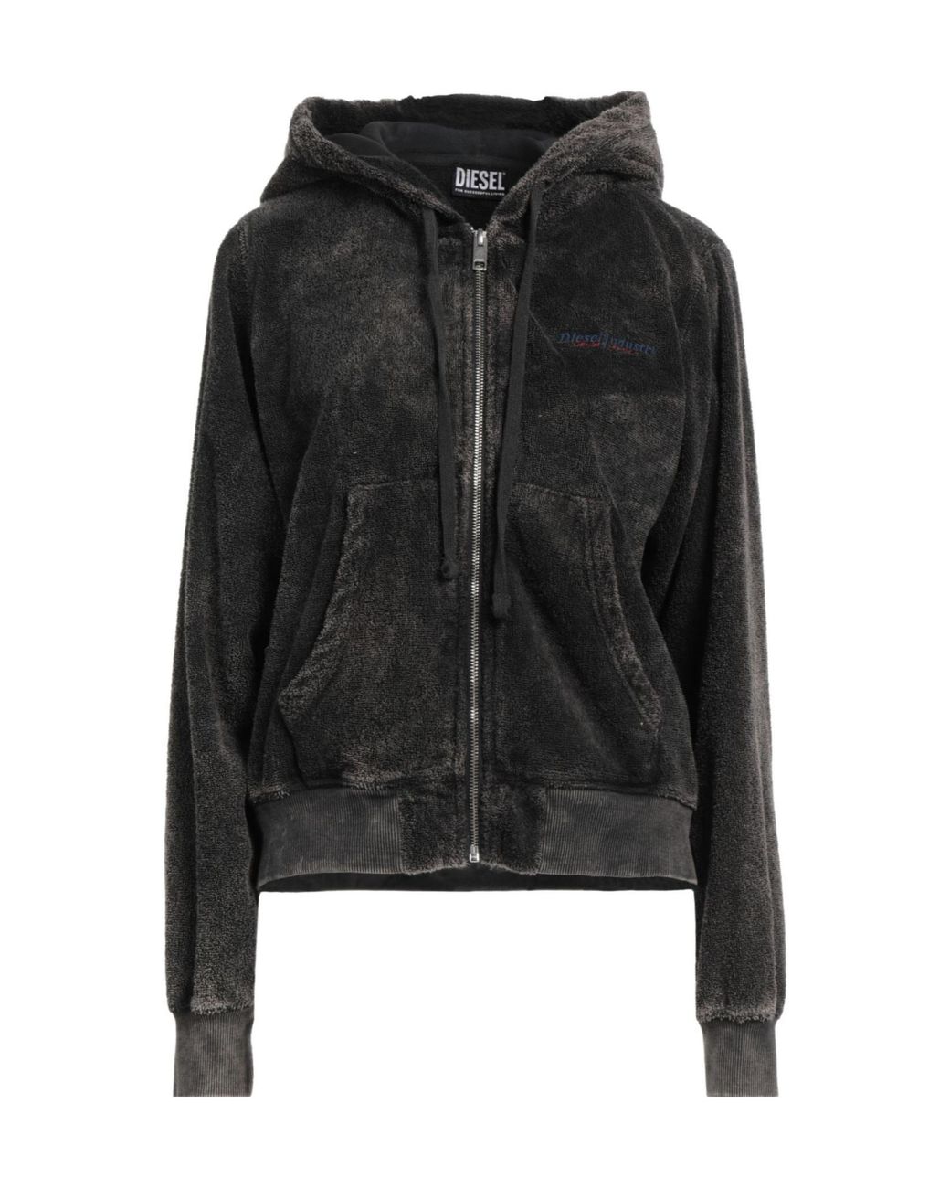 DIESEL Black Solid-Color Hoodie