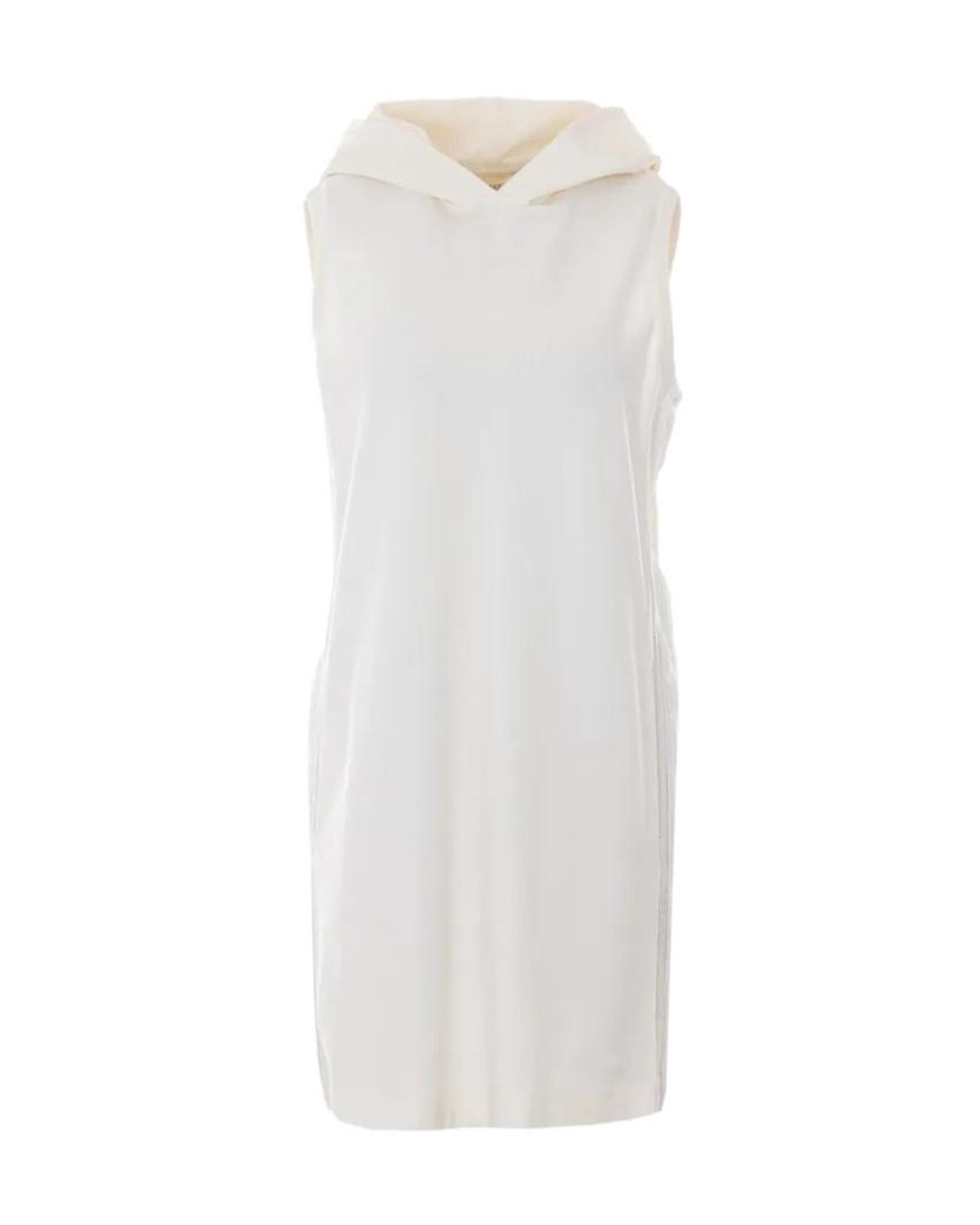 Twinset White Pleated Lace Detailed Short Dress