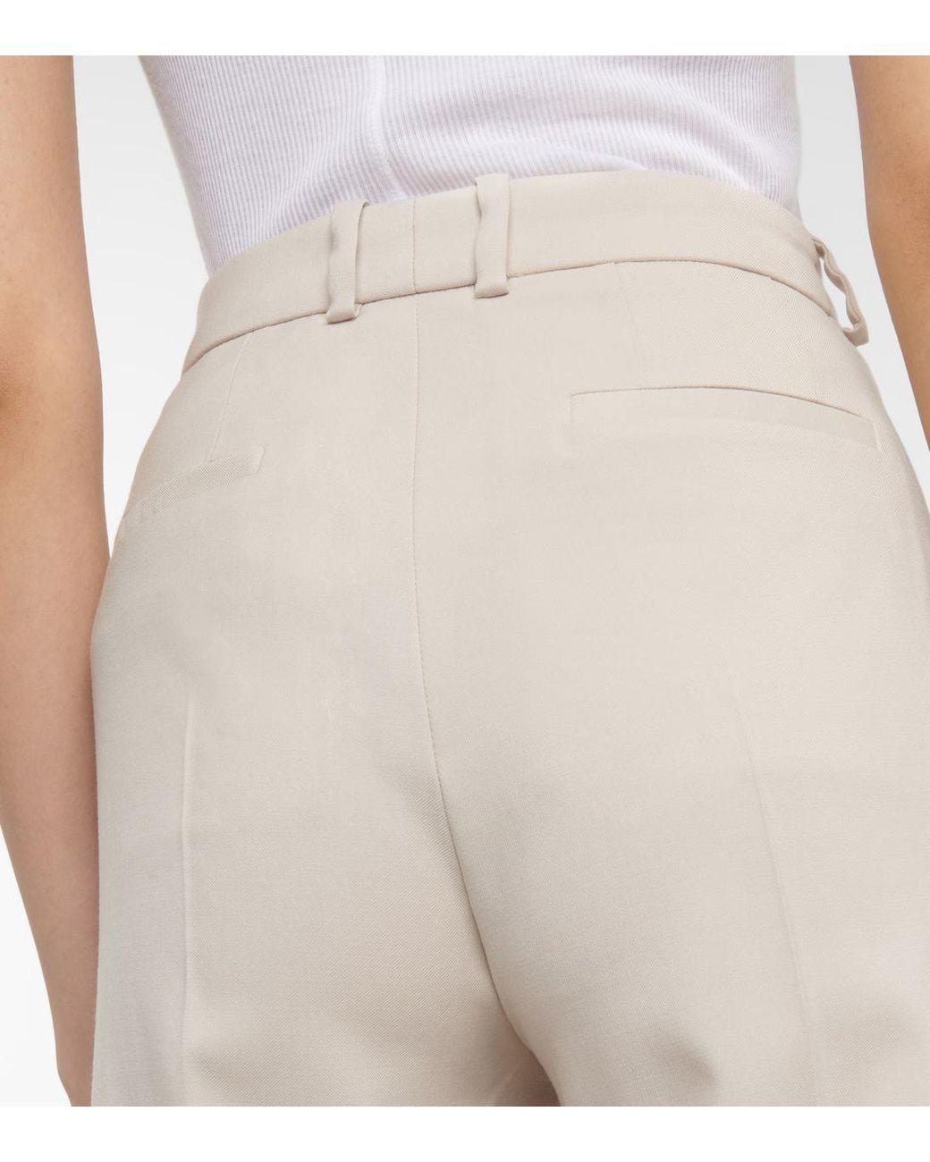Joseph Natural Pleated Zipper Casual Pants