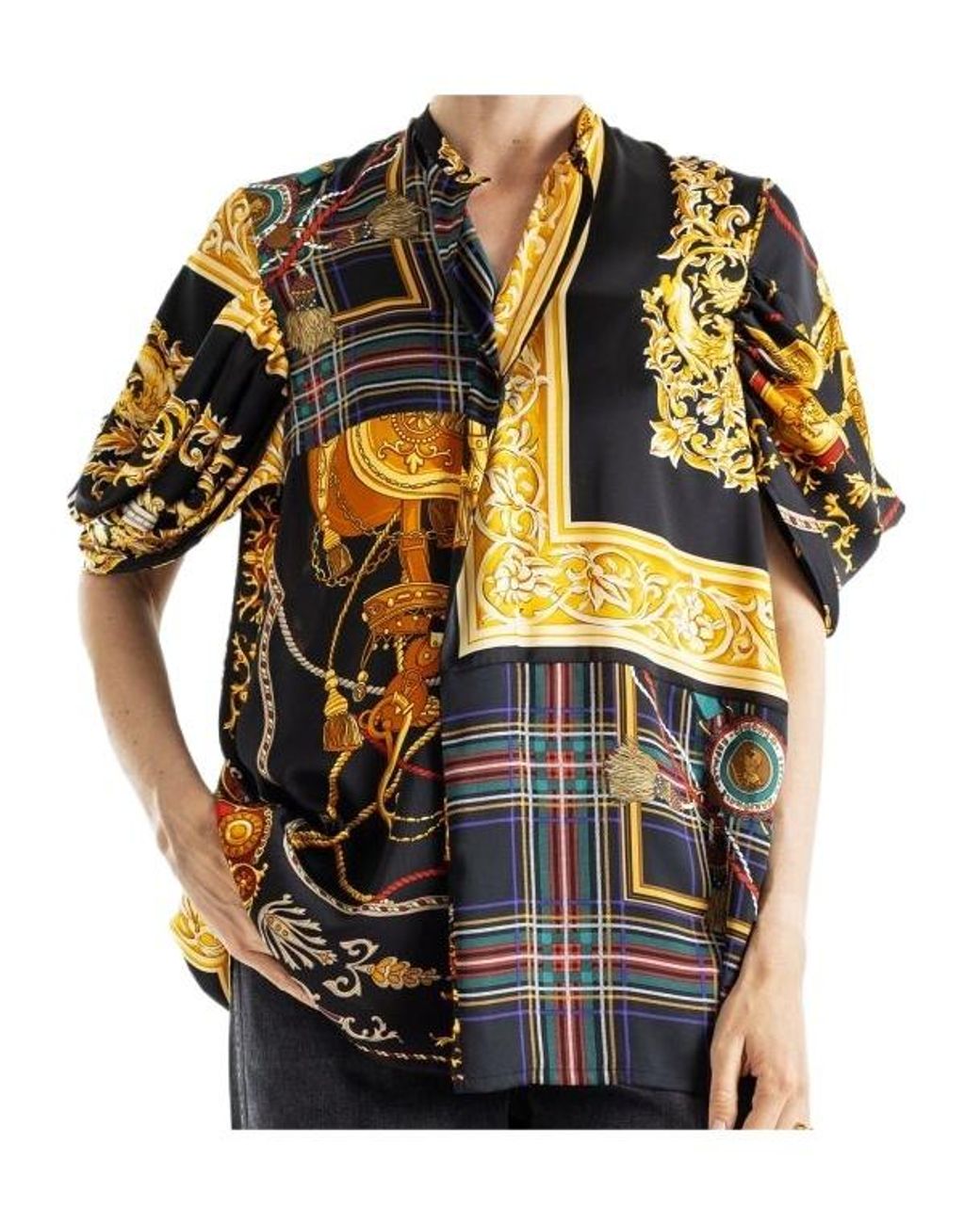 Junya Watanabe Multicolor Patchwork Shirt