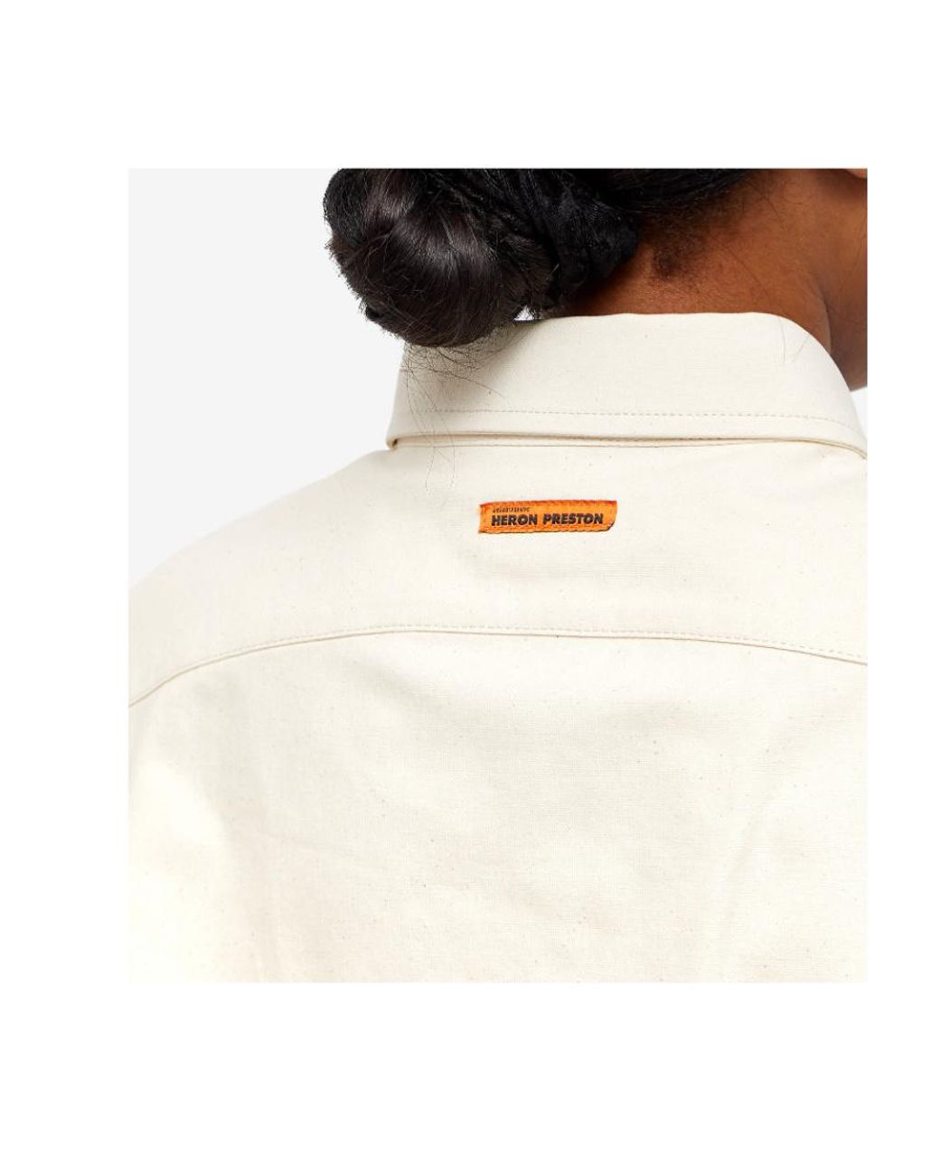 Heron Preston White Short Style Shirt