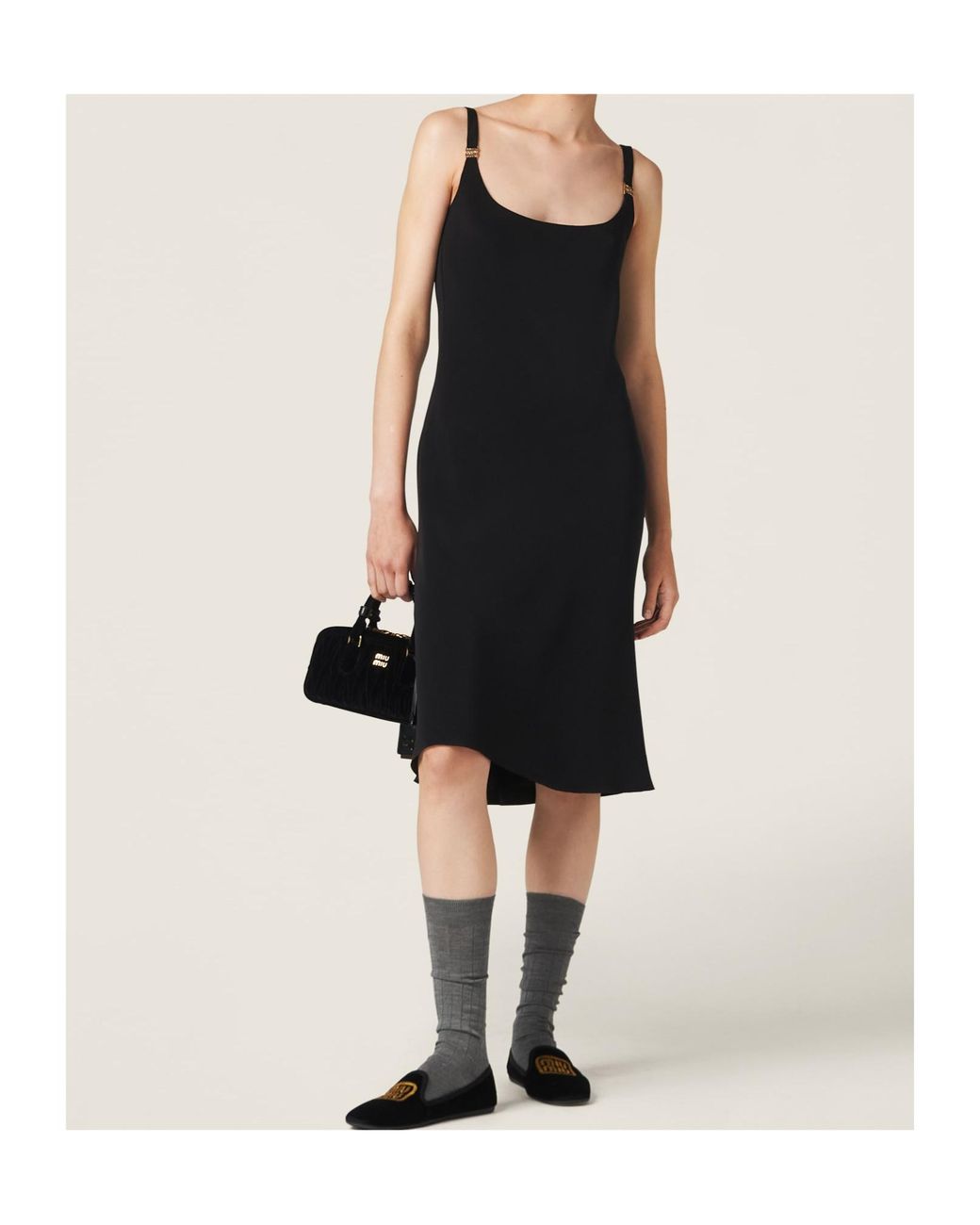 Miu Miu Black Cady Dress