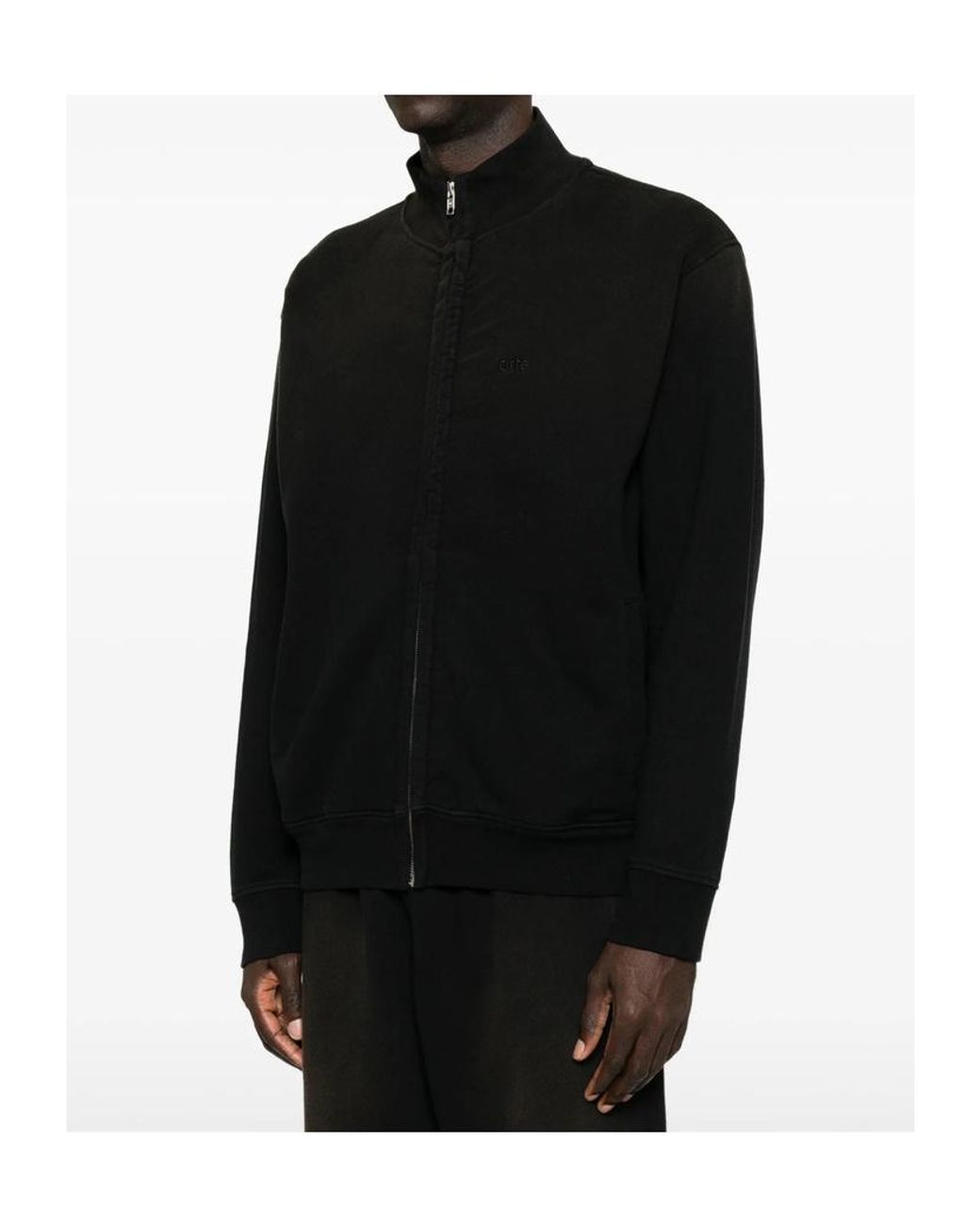 Arte' Black Long-Sleeve Sweatshirt for men