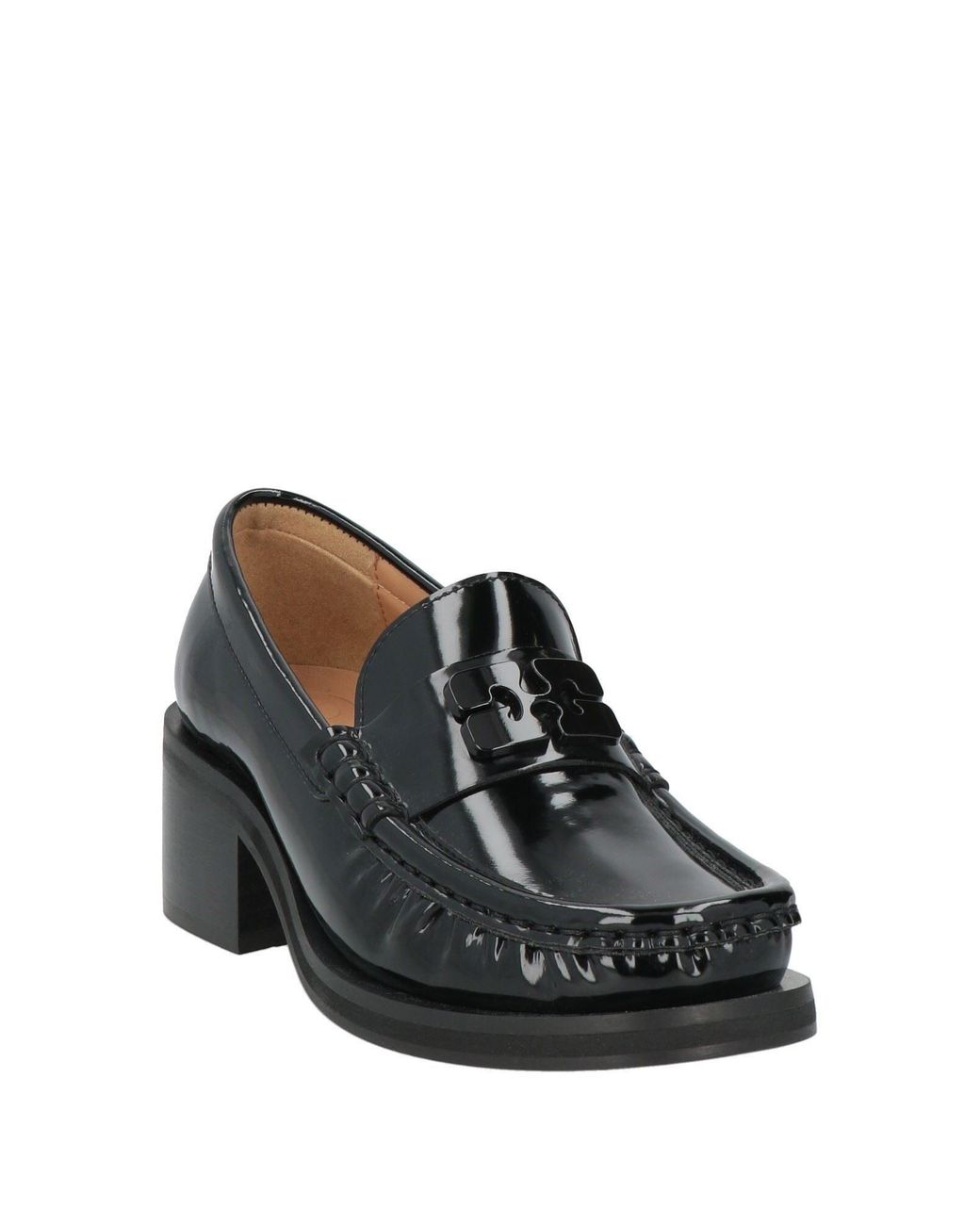 Ganni Black Comfortable Anti-Slip Minimalist Loafers