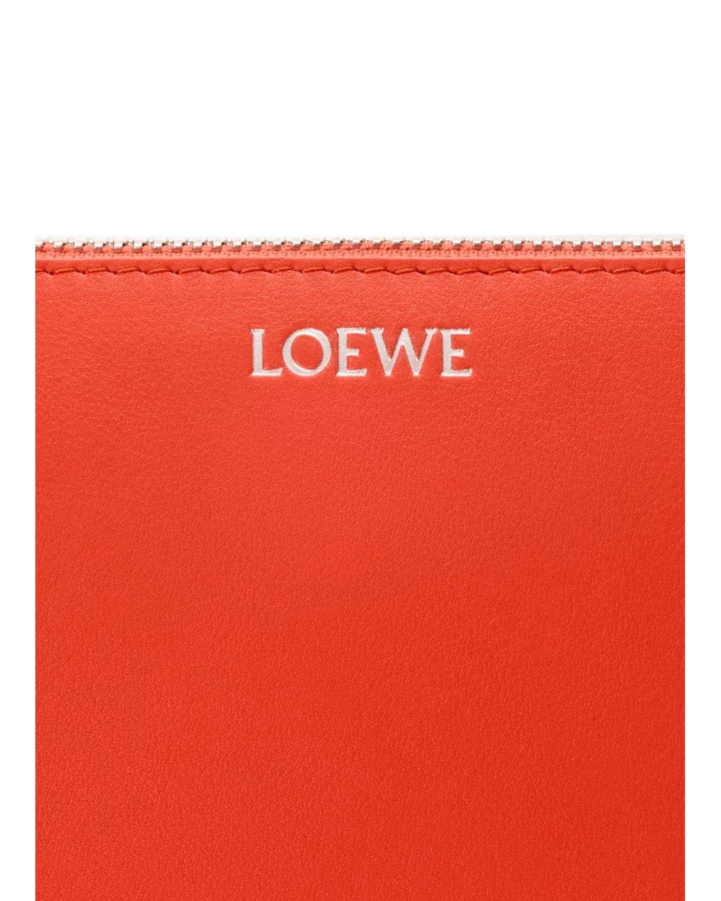 Loewe Red Shoulder Bag With Leather Handles