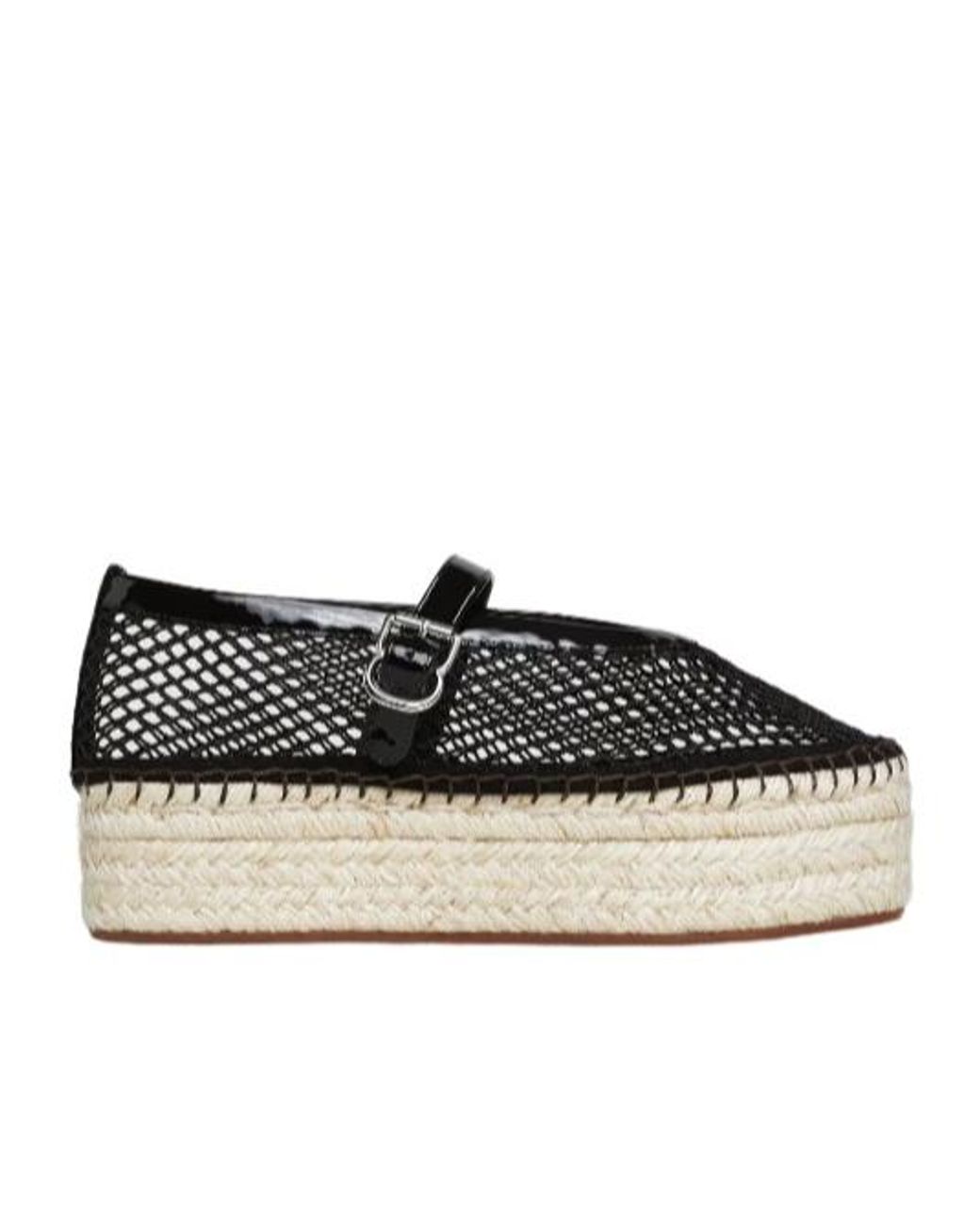 Alaïa Black Alaïa Fishnet Platform Espadrilles