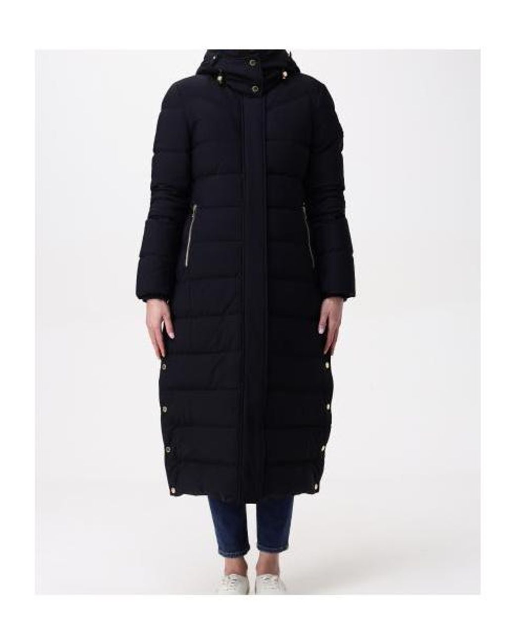 Moose Knuckles Blue Jocada High-Neck Coat