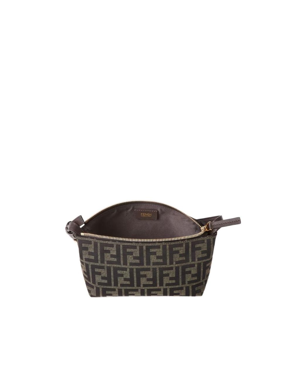 Fendi Multicolor Vanity Ff Jacquard Small Pouch