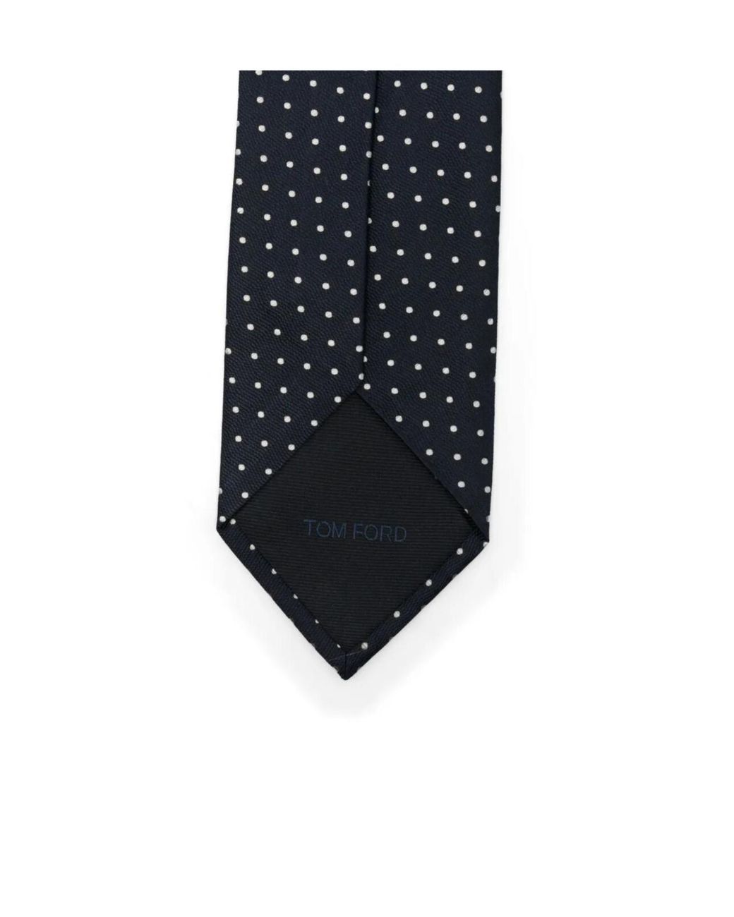 Tom Ford Black Micro Dot On Weave Silk Tie for men