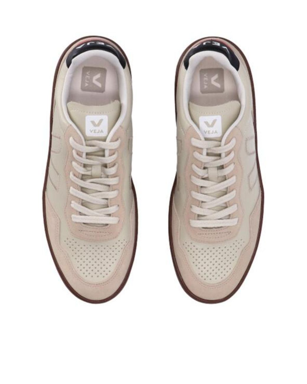 Veja Brown V-90 Lace-Up Sneakers for men