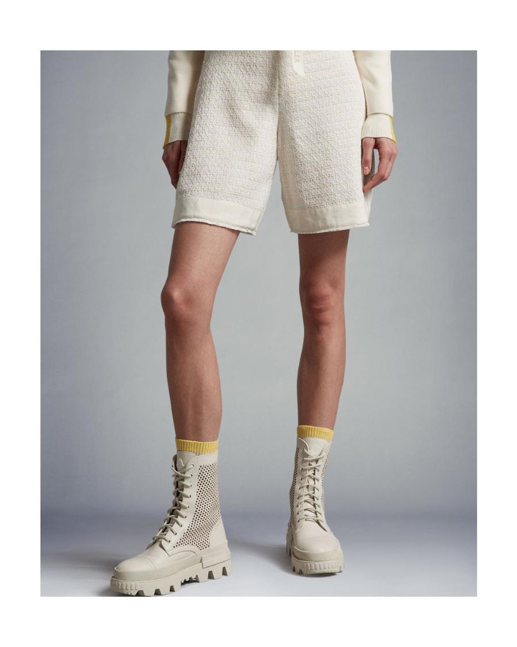 Moncler Gray Carinne Ankle Boots
