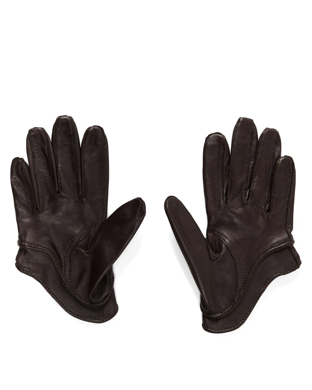 Magda Butrym Black Dark Leather Gloves