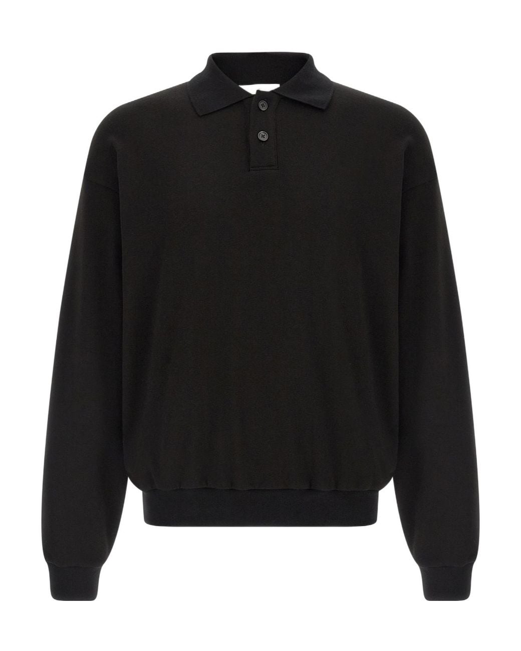 The Row Black 'Ry Top' Polo Shirt for men
