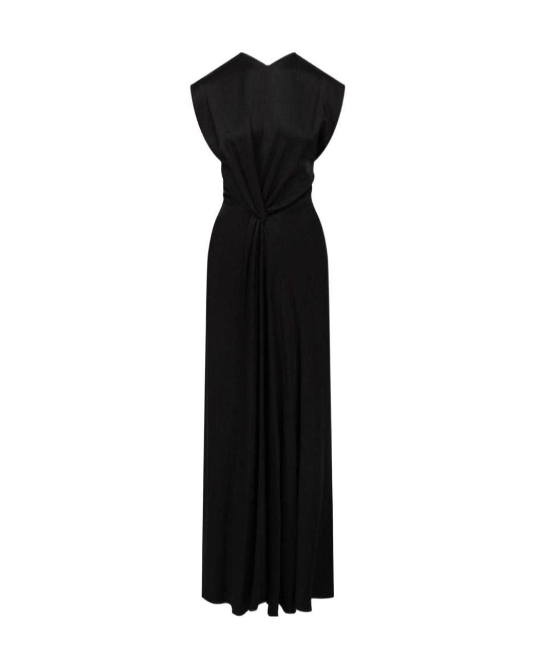 Victoria Beckham Black Pleated Dress