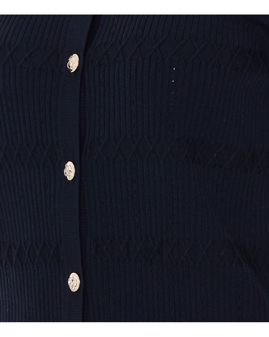 Liu Jo Blue Flounces Cardigan