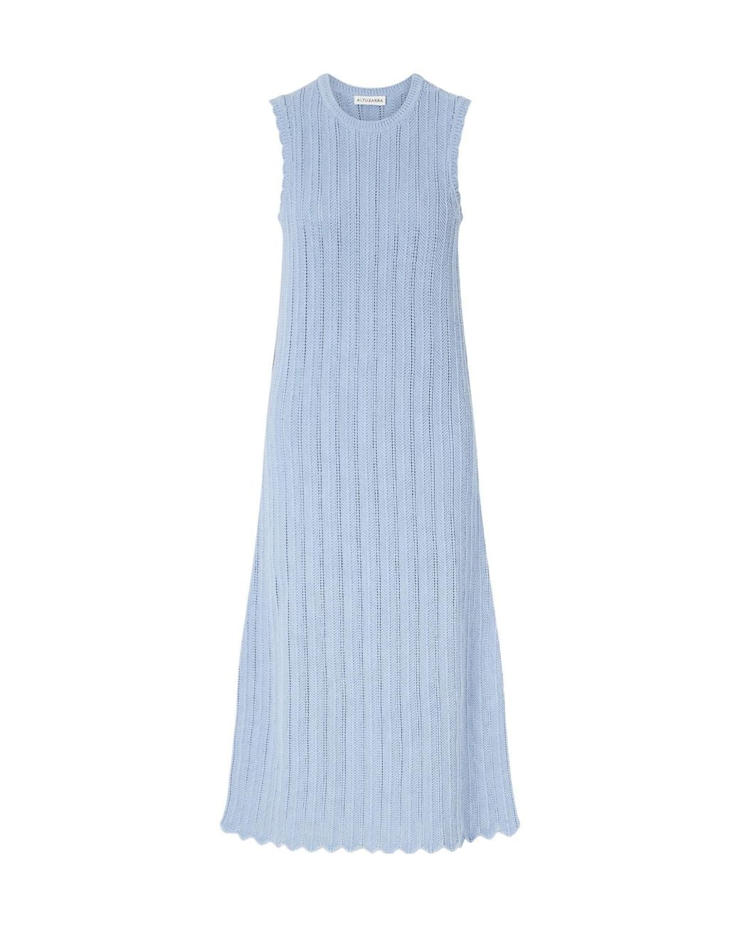 Altuzarra Blue Dress With Delicate Trim