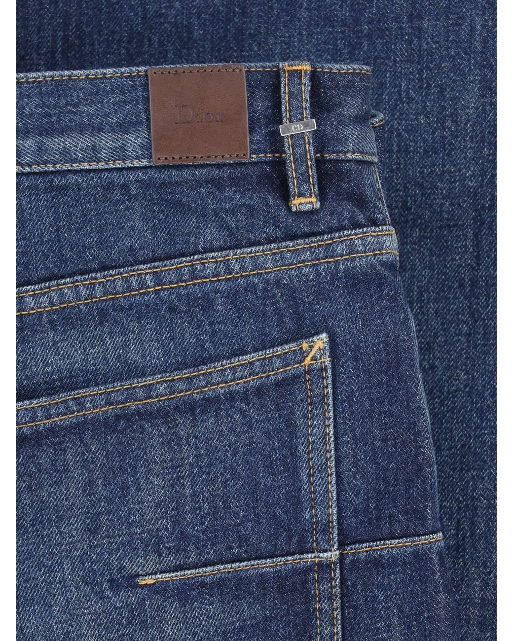 Dior Blue Homme Straight-Leg Jeans for men
