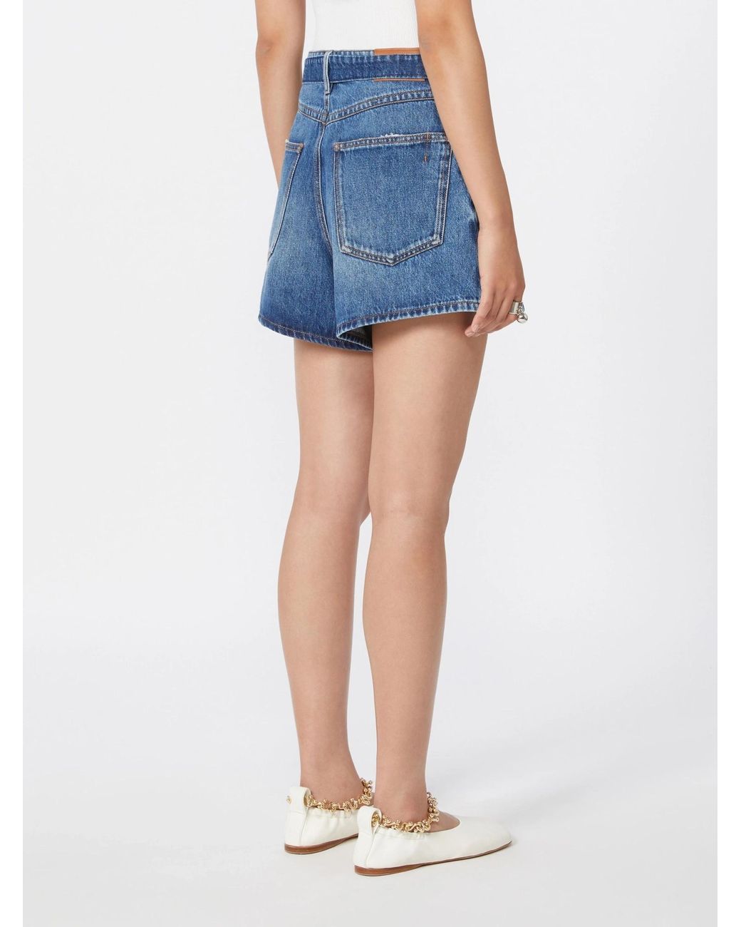 Sportmax Blue Spxfiesta Denim Shorts
