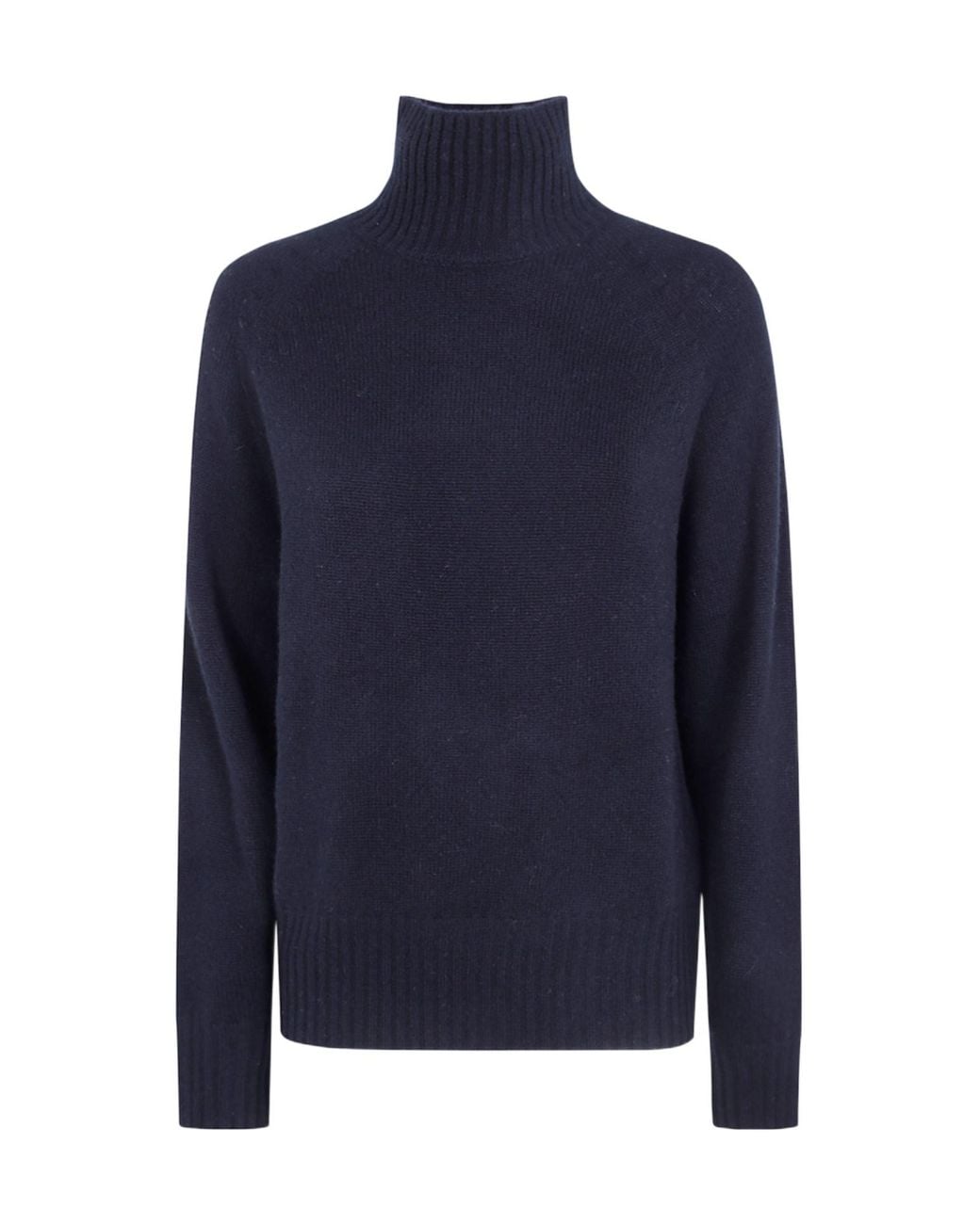 Seventy Blue Cashmere Turtleneck Knitted Sweater