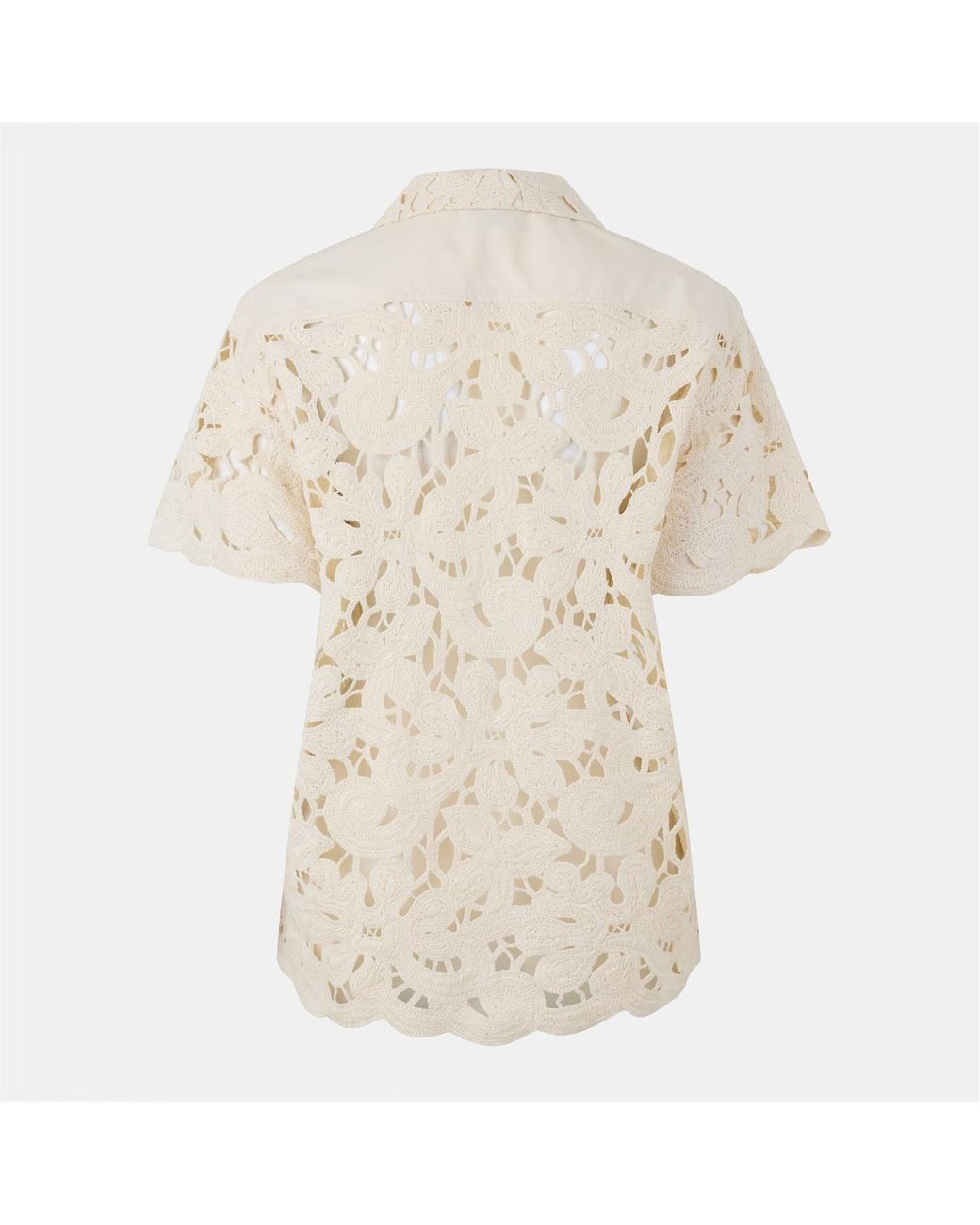 Moncler White Lapel Shirt