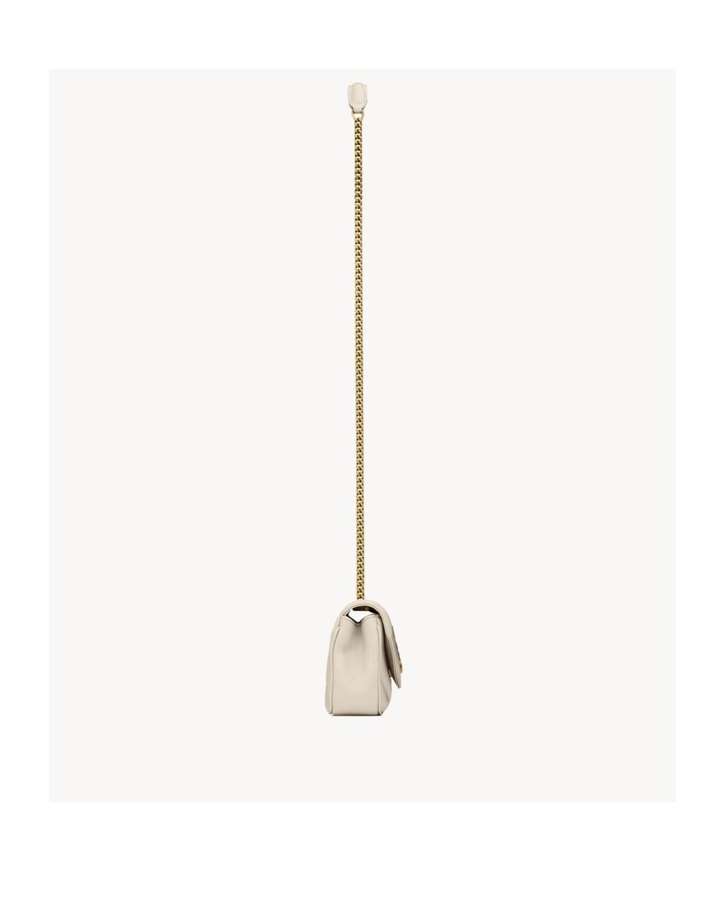 Saint Laurent Metallic Loulou Logo Plaque Mini Shouler Bag