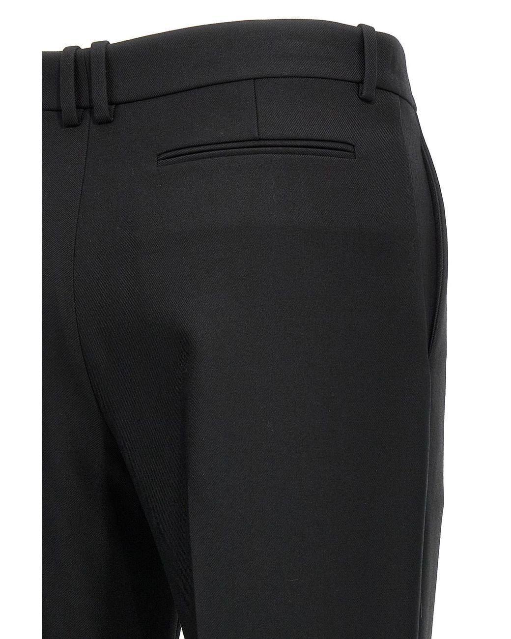The Row Black Albereta Straight Leg Pants