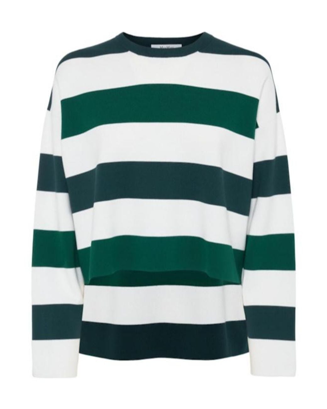 Max Mara Green Stretch Viscose Blend Sweater