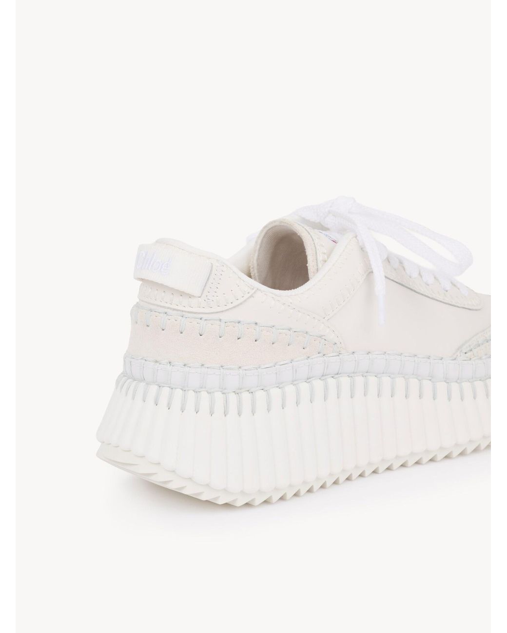 Chloé White Nama Sneaker