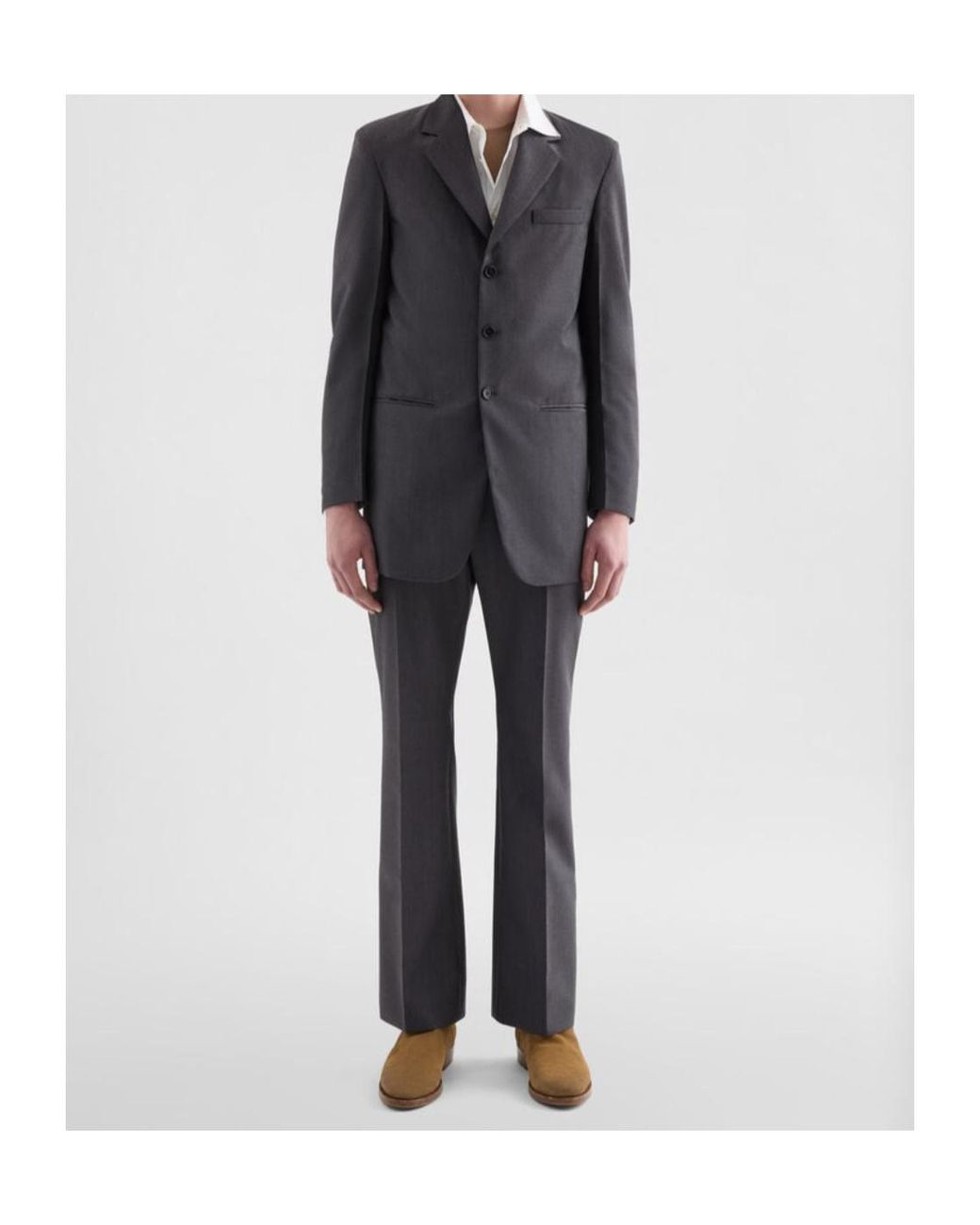 Jil Sander Black Fil-À-Fil Single-Breasted Jacket for men