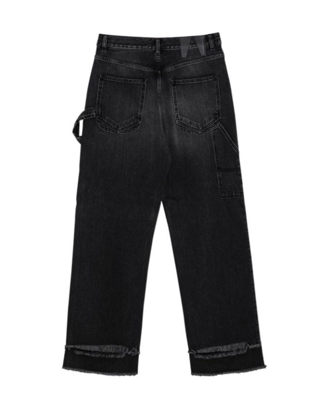 DARKPARK Black Belt Ring Washed Jeans
